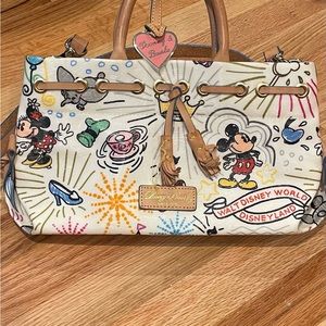 Dooney and Bourke Disney Sketch Tassle Tote